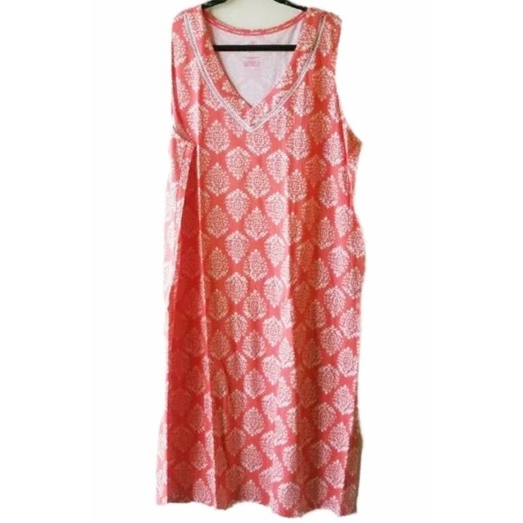 LIZ CLAIBORNE SLEEPING GOWN - PINK - Picture 4 of 4